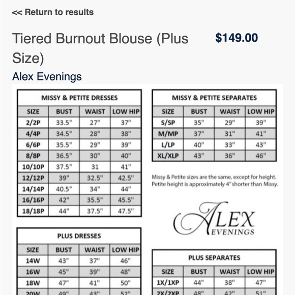 Alex Evenings Lavender Burnout Double Layer Chiffon Occassion Blouse Size 3X NEW - Picture 11 of 16